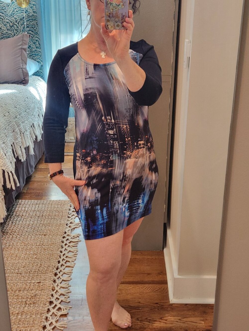 Cityscape Chic YEST 3/4 sleeved DRESS Women's Size 6 - Picture 9 of 9